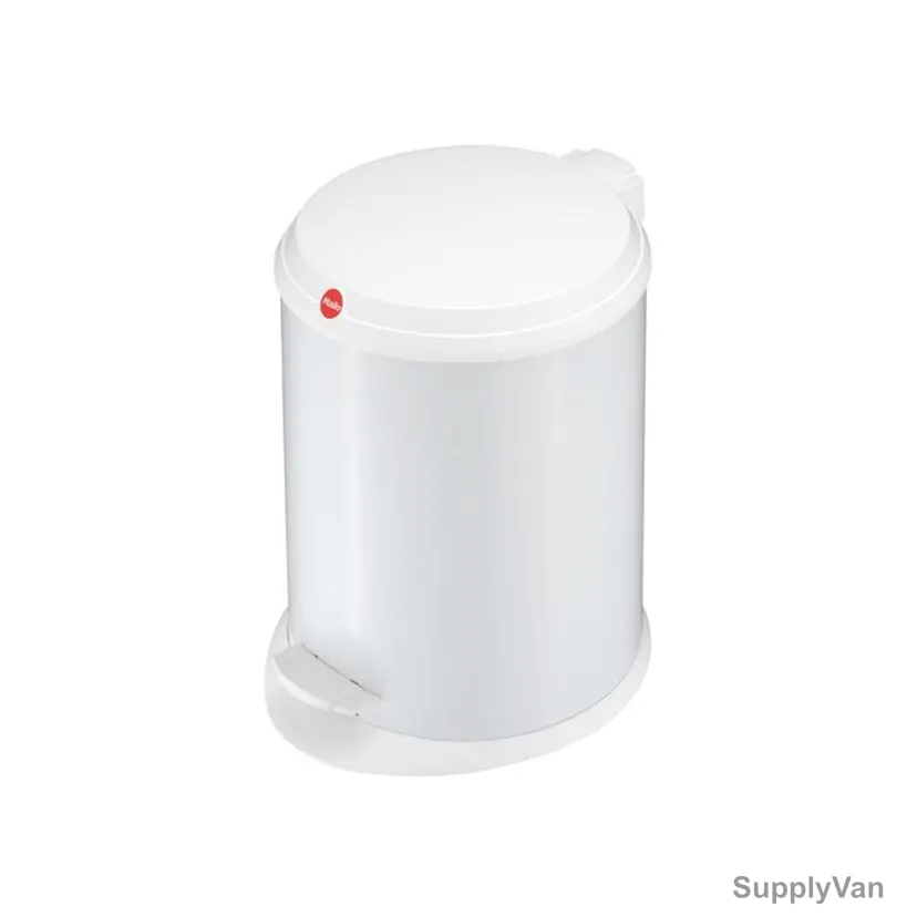 Hailo Pedal Waste Bin, HLO-0513-419, Pedal Bin T1 M, 11 Litres, White