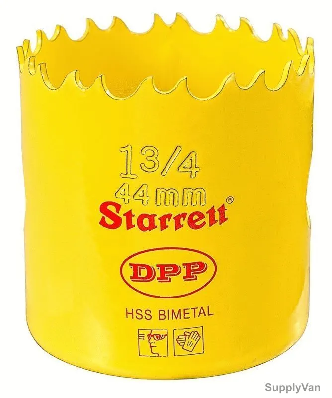 Starrett Dual Pitch Professional Hole Saw, DH0134, 44mm