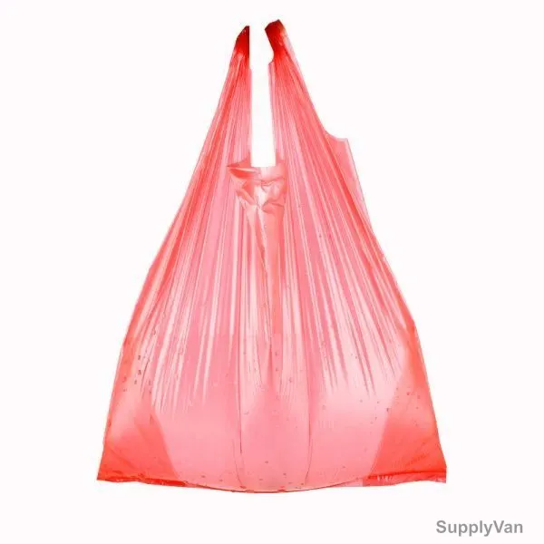 Carry Bag, Plastic, 5 Kg, 42 x 46CM, M, Red
