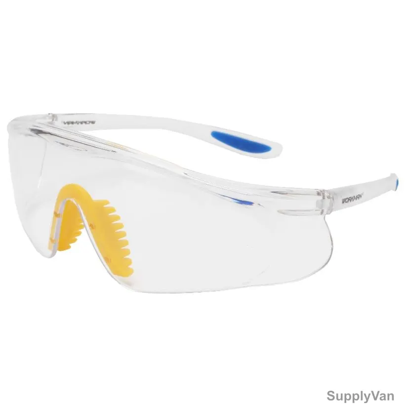 Workman Industrial Safety Goggles, Wk-SG71046, Polycarbonate, Clear