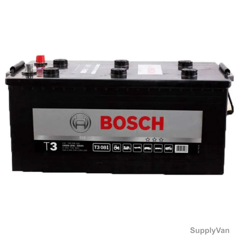 Bosch T3 Starter Battery, 720018115, DIN, 12V, 215Ah, 1200A