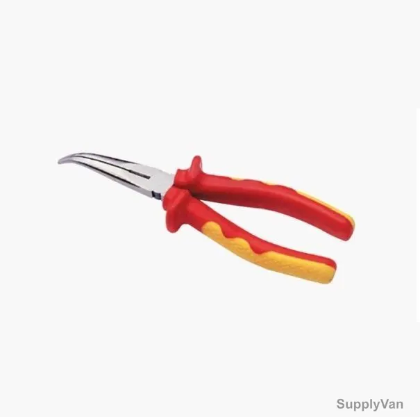 Hans Insulated Bent Nose Pliers, 1839-8, 8 Inch