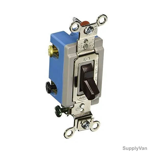 Hubbell 4 Way Toggle Switch, HUBHBL1204, 15A, 120-277VAC