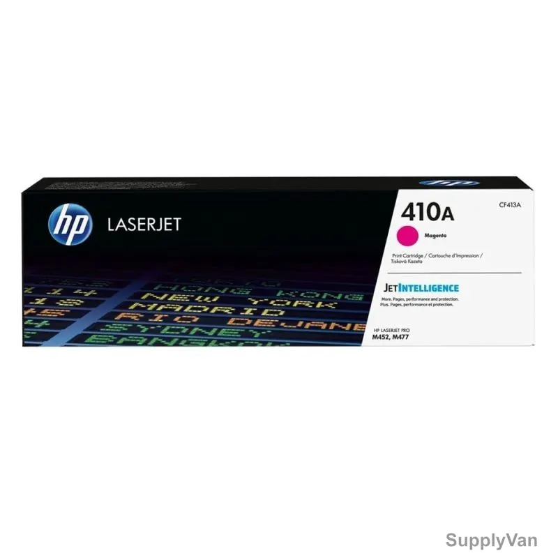 HP Original LaserJet Toner Cartridge, CF413A, 410A, Magenta