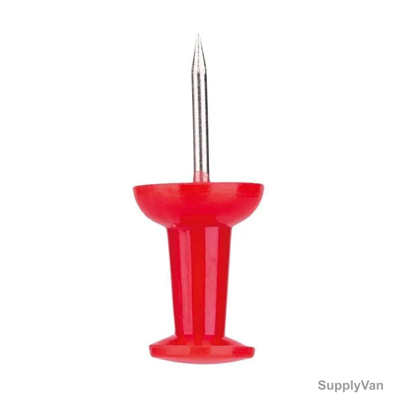 Deli Push Pin, E0021, 10MM, Red, PK35