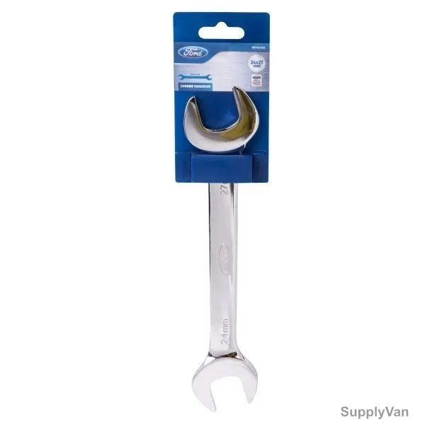 Ford Double Open Spanner, FHT-EI-034, 24 X 27MM, Silver