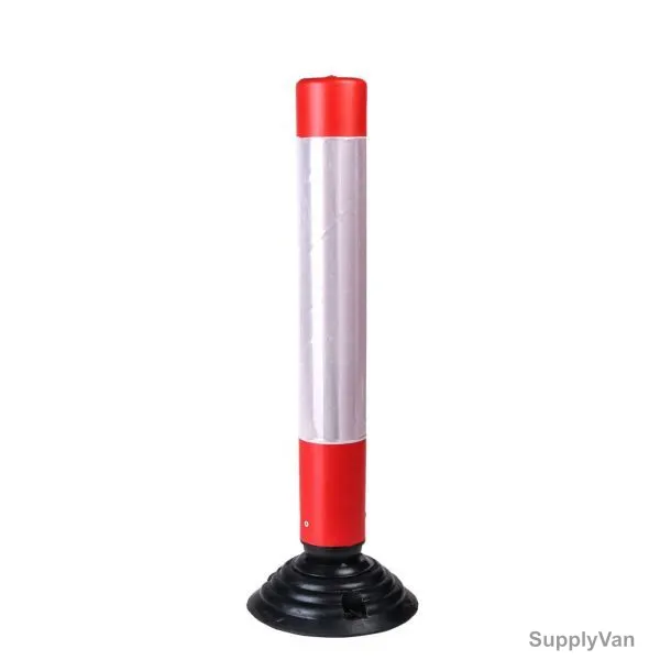 Spring Post, HF24011, Rubber, 80CM, Red and Silver