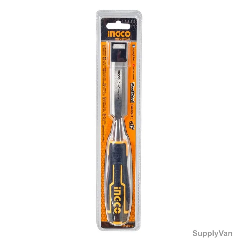 Ingco Wood Chisel, HWC0819, CrV Steel, 19MM Width x 140MM Length — image 1