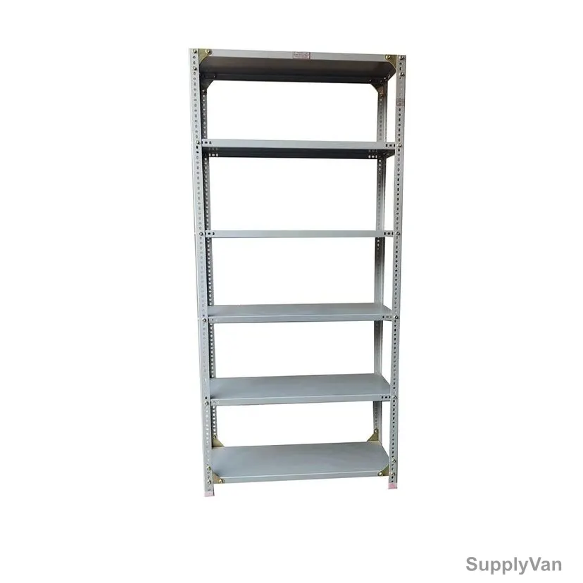 Slotted Angle Rack With 7 Shelves, 2175MM Height x 900MM Width x 450MM Depth, 80 Kg Loading Capacity, Grey
