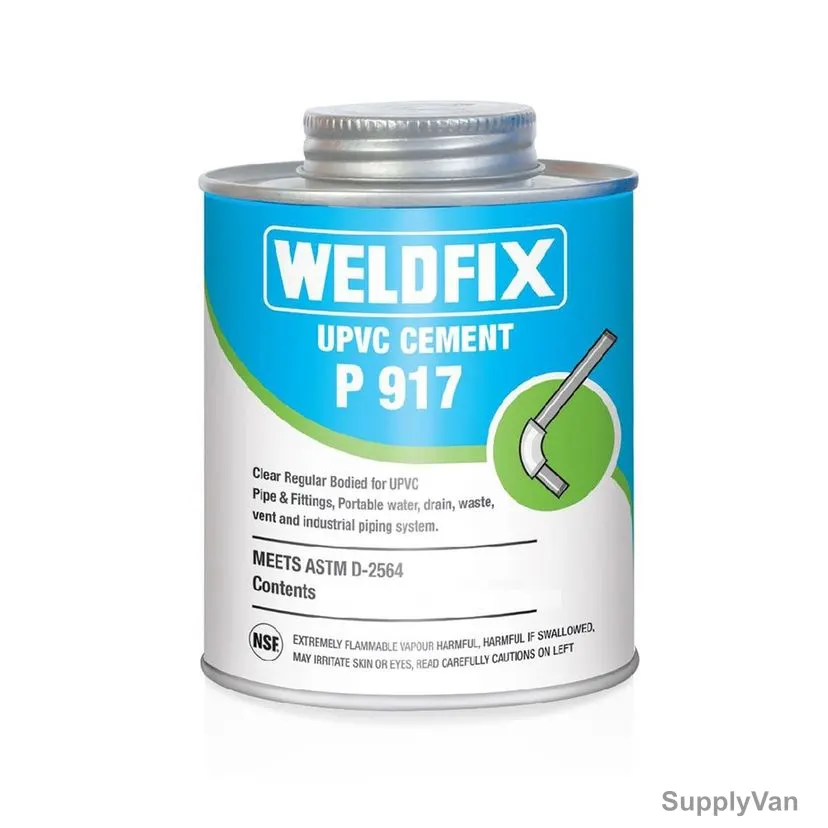 Asmaco Weldfix UPVC Cement, 118ML, Clear, 24 Pcs/Carton