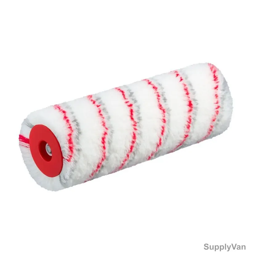 Beorol Paint Roller Cover, VURR238, Ultra Red, White and Red