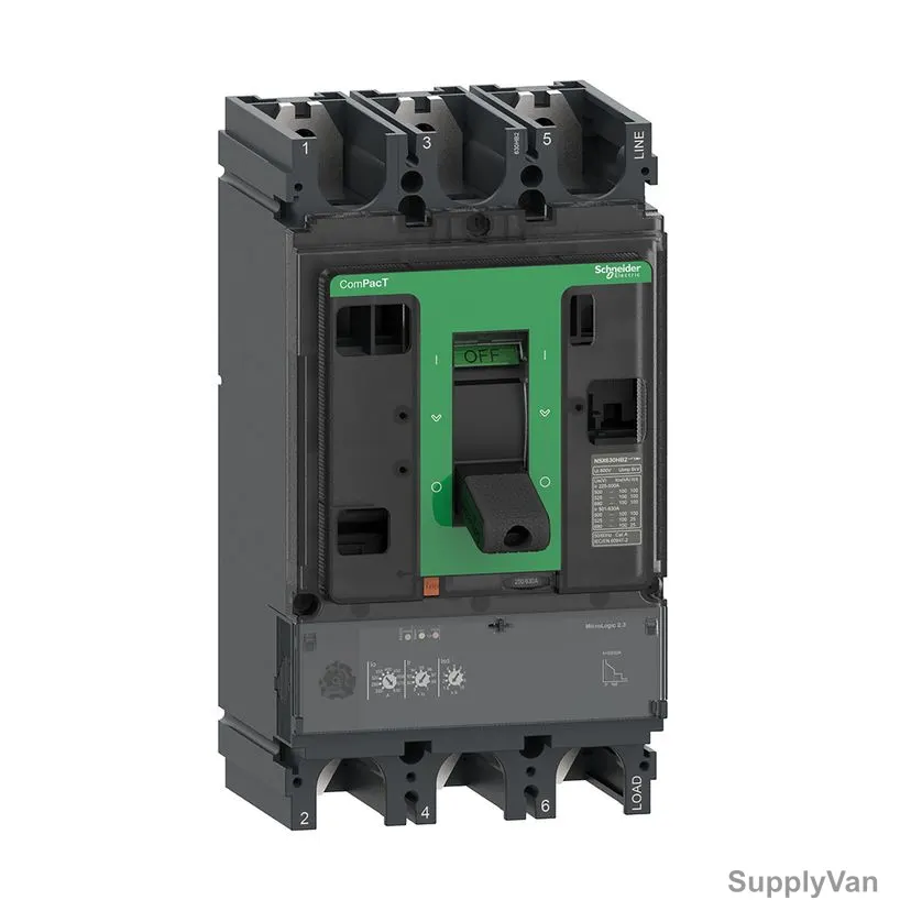 Schneider Electric Molded Case Circuit Breaker, NSX400F, ComPacT, 3P, IP40, 400A
