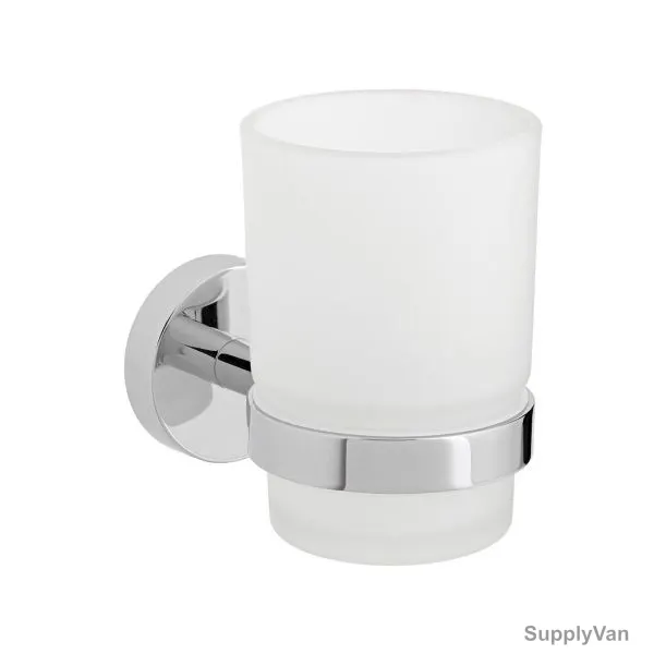 Vado Tumbler and Holder, Sirkel, Wall Mounted, Chrome, Silver — image 1