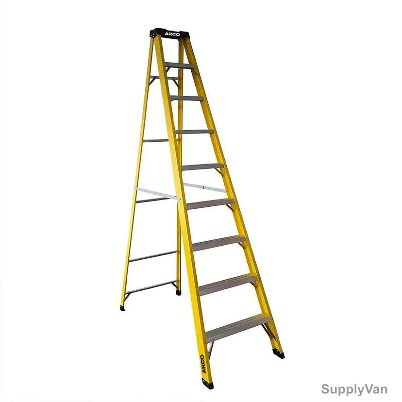 Arco Step Ladder, ARFT-8S, Fiberglass, 8 Steps, 150 Kg Weight Capacity