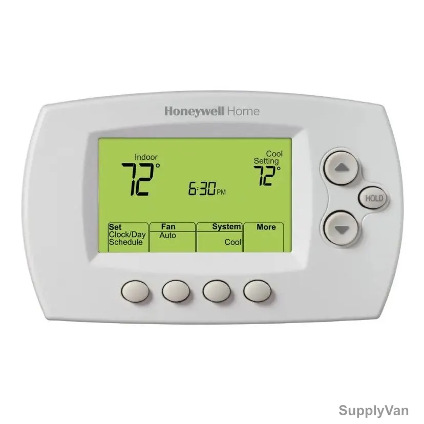 Honeywell Wi-Fi Programmable Thermostat, TH6320WF1005/U, FocusPro 6000, LCD, 3H/2C, Premier White — image 1