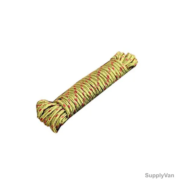 Decdeal Clothes Drying Rope, Nylon, 5MM x 10 Mtrs, Gold