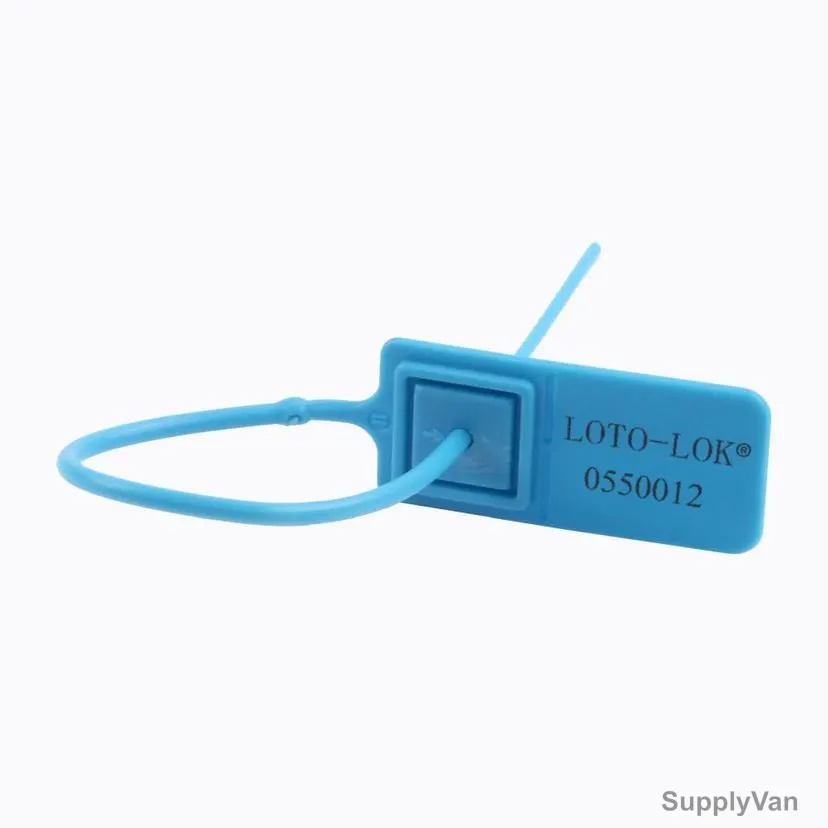 Loto-Lok Security Seal, PS-18T-RB180, Polypropylene, 180MM, Royal Blue, 50 Pcs/Pack