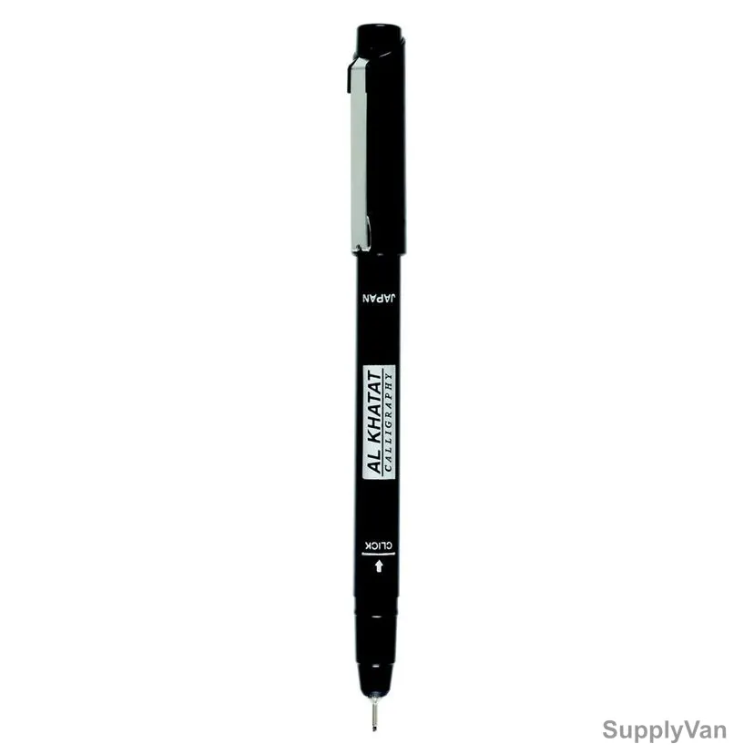 Al Khatat Calligraphy Pen, AK-PC300N-BK, 3.0MM Tip, Black, 12 Pcs/Pack