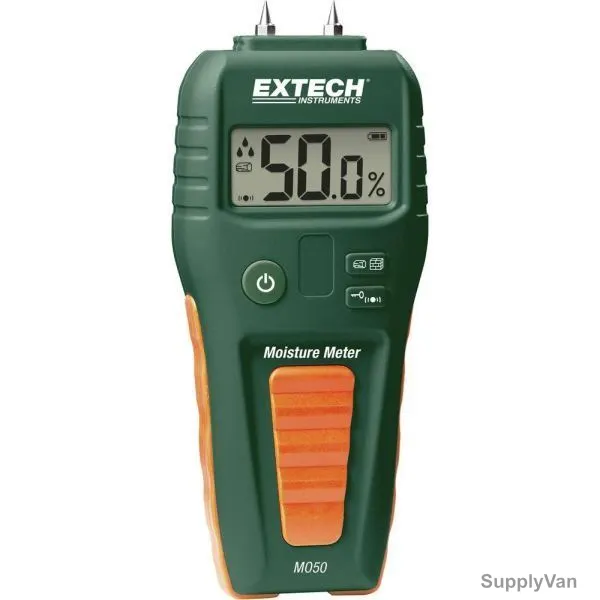 Extech Moisture Meter Compact, MO50, LCD, 9V