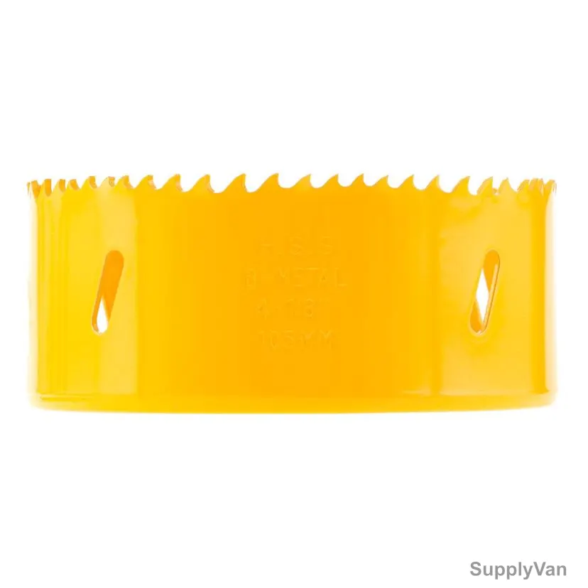 Denzel Bi-Metal Hole Saw, 7772458, Metal, 4-1/8 Inch, Yellow — image 1