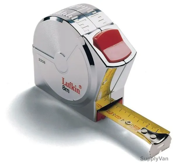 Lufkin Measuring Tape, 2208, 2000 Series, 8 Mtrs x 25MM