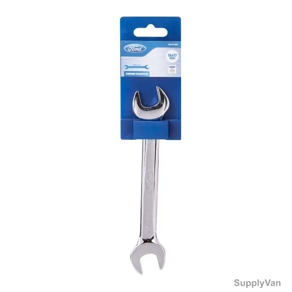 Ford Double Open Spanner, FHT-EI-031, 16 X 17MM, Silver