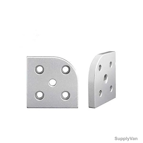 Extrusion Connecting Face Plate, 30 Series, Aluminium, M16, PK2