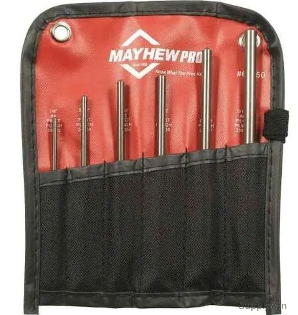 Mayhew Metric Pilot Punch Kit, 66250, 6PCS