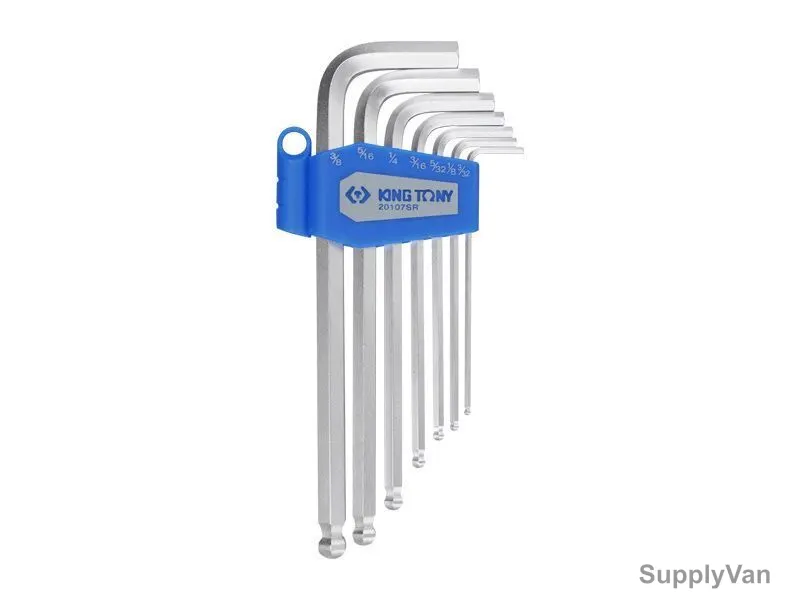 Kingtony Ball Head Hex Key Set, 20107SR, 7 Pcs/Set