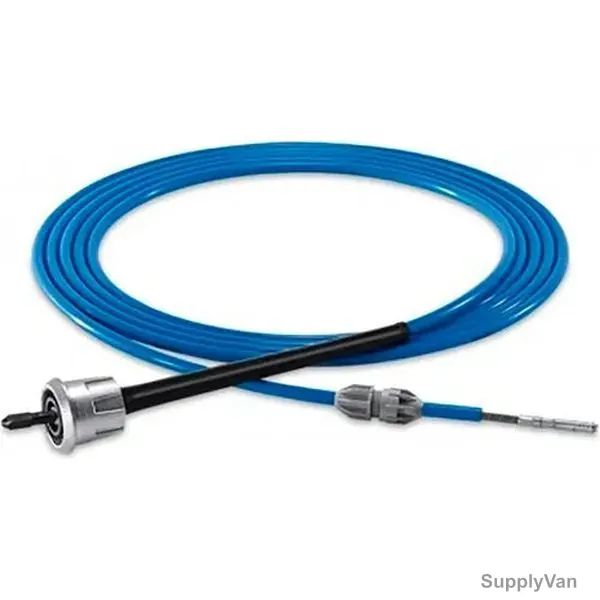 Goodway Flexible Shaft With Quick Disconnect Assembly, GTC-703Q-25, 1.3MM Thk, 1 Inch Dia x 25 Feet Length — image 1