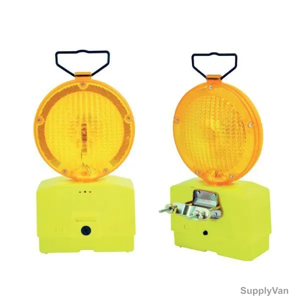 Sci Double Battery Flashing Light With Bracket, BS1302, 18CM, Amber