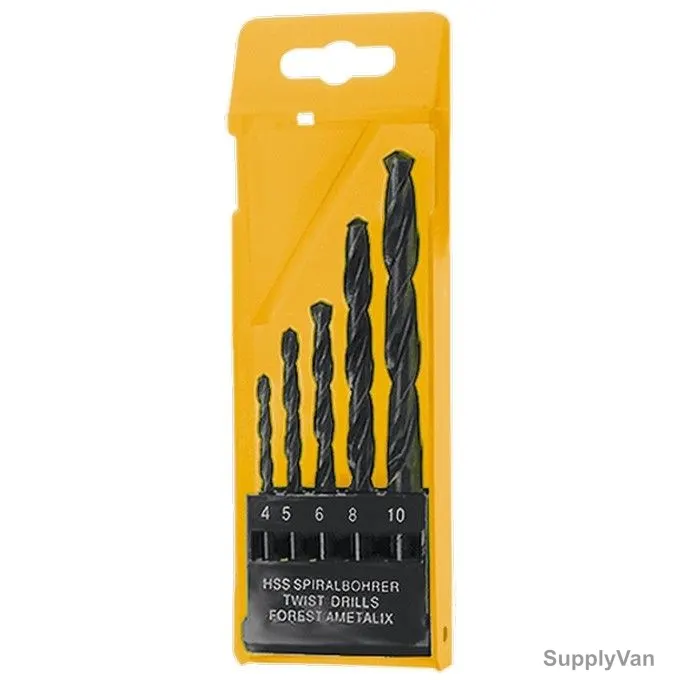 Sparta HSS Metal Drill Bit Set, 723155, Steel, 1.5-5MM, 5 Pcs/Set