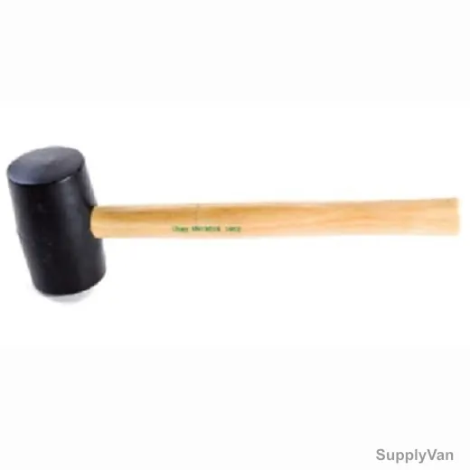 Uken Rubber Hammer, UH19008, Rubber, Wood, 8oz Head, Black