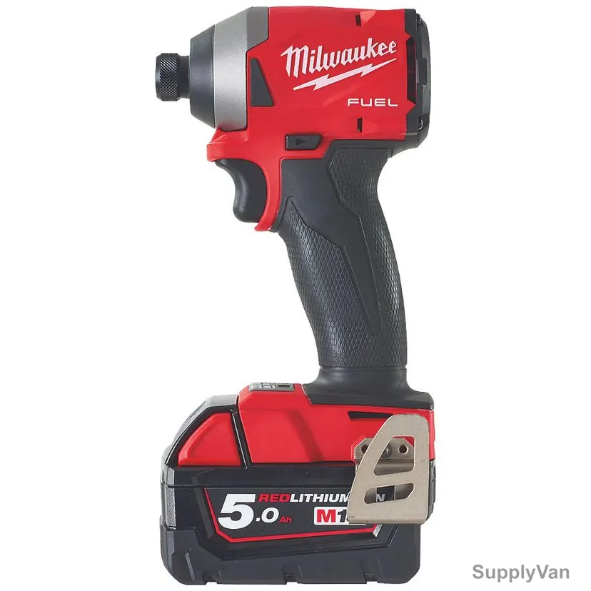 Milwaukee Cordless Impact Driver, M18FID2-502X, Fuel, 18V, Hex, 1/4 Inch — image 1