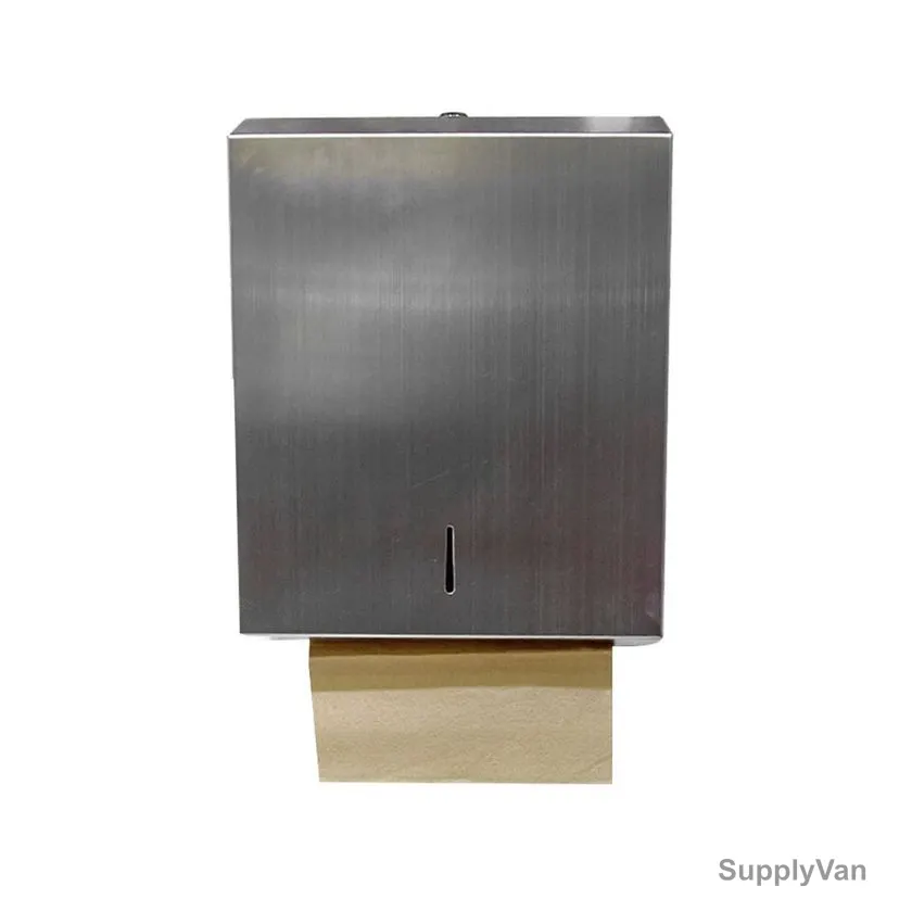 Akc C-Fold Tissue Dispenser, TD08, Stainless Steel, Silver — image 1