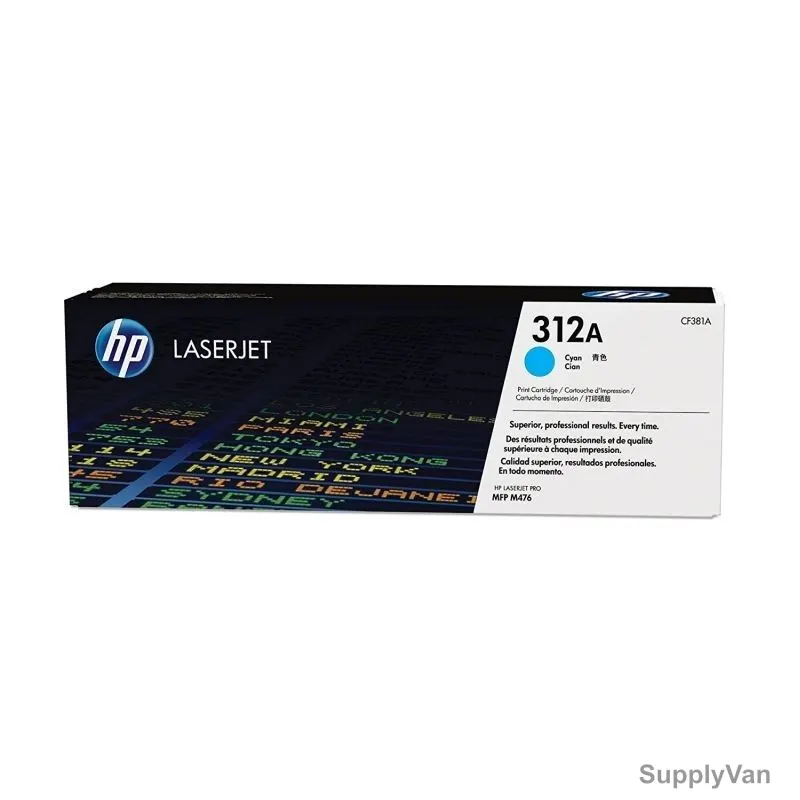 HP Original LaserJet Toner Cartridge, CF381A, 312A, Cyan — image 1