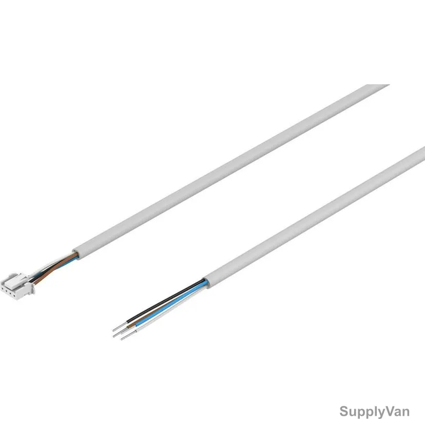 Festo Sensor Connecting Cable, NEBS-L1G4-K-2-5-LE4, IP40, 0.17 SQ.MM, 4.1MM Dia x 2.5 Mtrs Length
