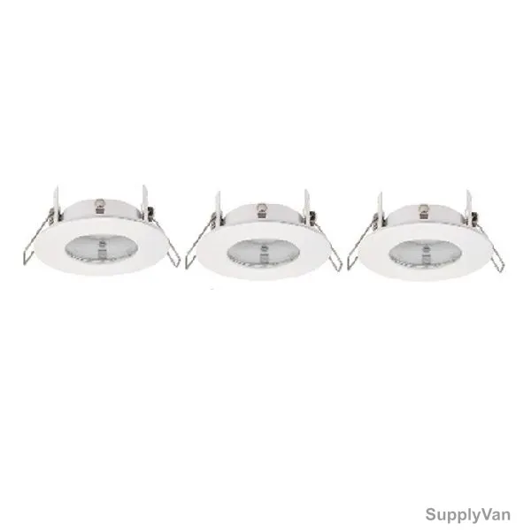 Creo Light Round Down Light Fixture, MRF02WH65, F02, 90MM, White, Pack of 3