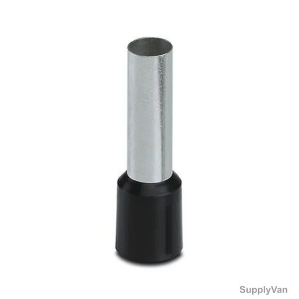 York Cable End Lug, EW1-5-8BK, 1.5-8 SQ.MM, Black, 100 Pcs/Pack