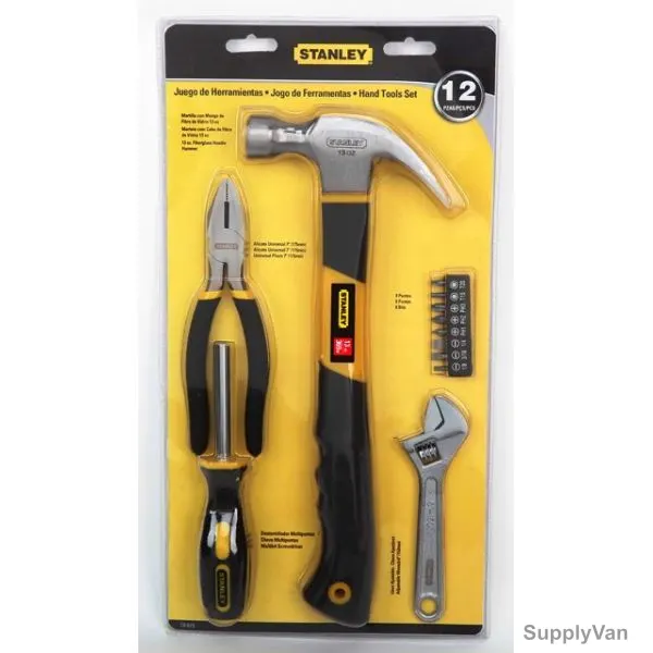 Stanley Hand Tools Set, 70-875, Black and Yellow, 12PCS — image 1