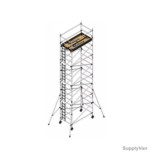 Unique Double Width Scaffolding Tower, USDW-9-30, Aluminium, 9.30 Mtrs, 250 Kg — image 1