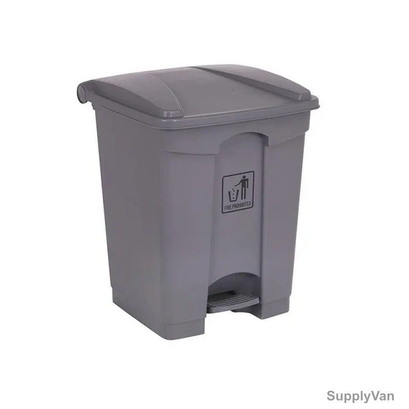 Akc Garbage Bin With Pedal, GC05A-45-3, Plastic, 45 Ltrs, Grey