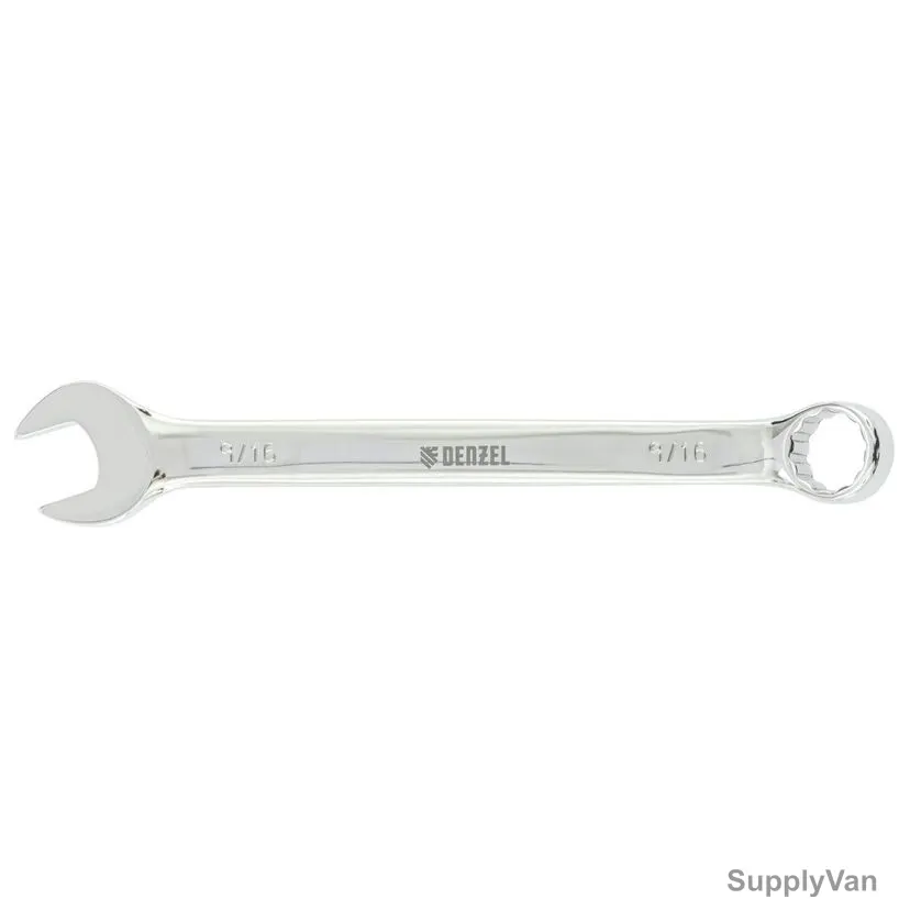 Denzel Combination Wrench, 7715187, SAE, 12 Point, 9/16 Inch
