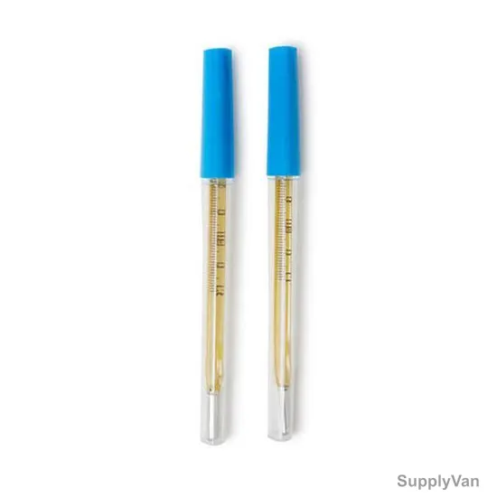 3W Mercury Thermometer, NO-89, 12 x 0.5CM, 12 Pcs/Box