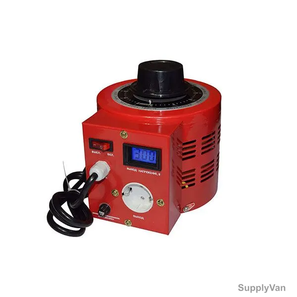 Suntek Variac Transformer, L-2000-Red, 8A, 0-300V, 2000VA