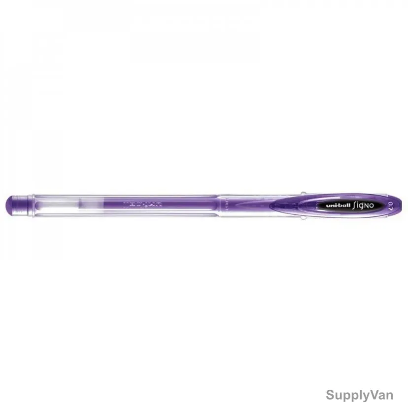 Uni-Ball Ball Point Pen, UM120-VT, Signo, 0.7MM Tip, Violet, 12 Pcs/Pack
