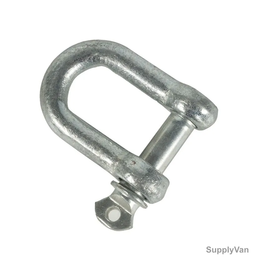 Amarine D Shackle, 12MM Dia, Silver