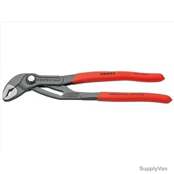 Knipex Cobra High-tech Water Pump Plier, 87-01-250, Black and Red