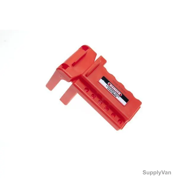 Loto-Lok Ball Valve Lockout, VL-BV-1032SL, Polypropylene, 10-32MM, Red — image 1