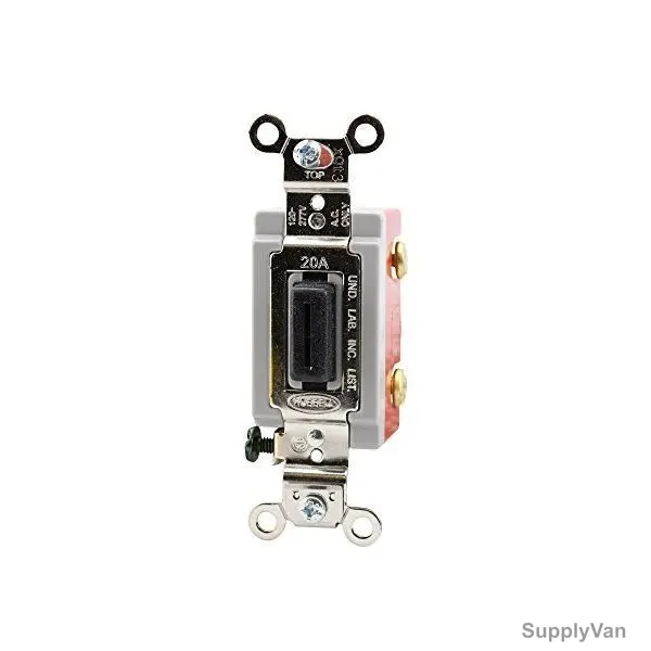 Hubbell 2 Way Toggle Switch, HUBHBL1222L, 20A, 120-277VAC